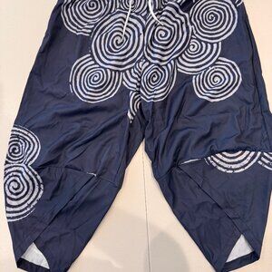 NWT - Black Swirl Parachute Pants - Women's XL